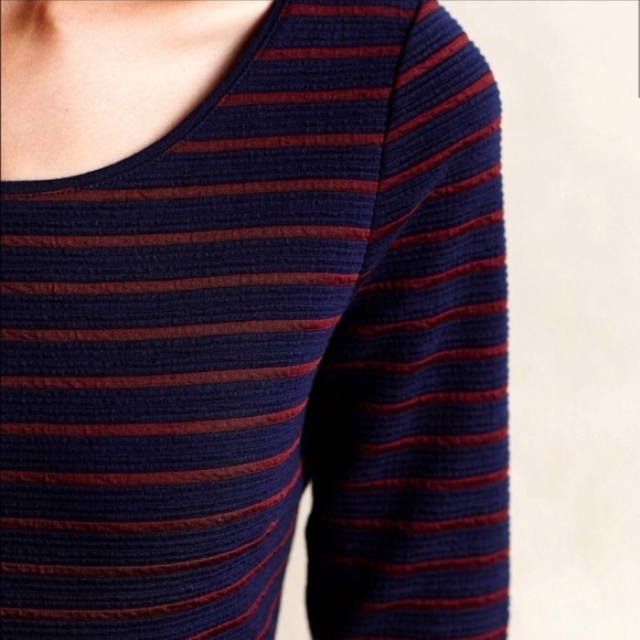 Maeve 3/4 Sleeve Stripe Dress Fit Flare RELISTED - Picture 11 of 11